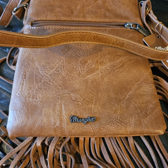 NWT Wrangler Jean Pocket Suede Fringe Purse - Picture 5 of 5